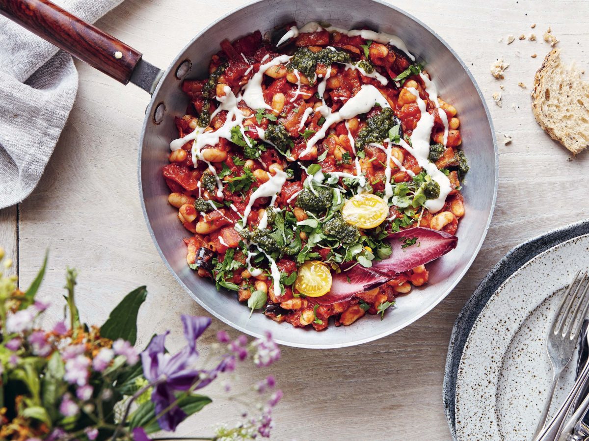 Baked Shakshuka With Butter Beans