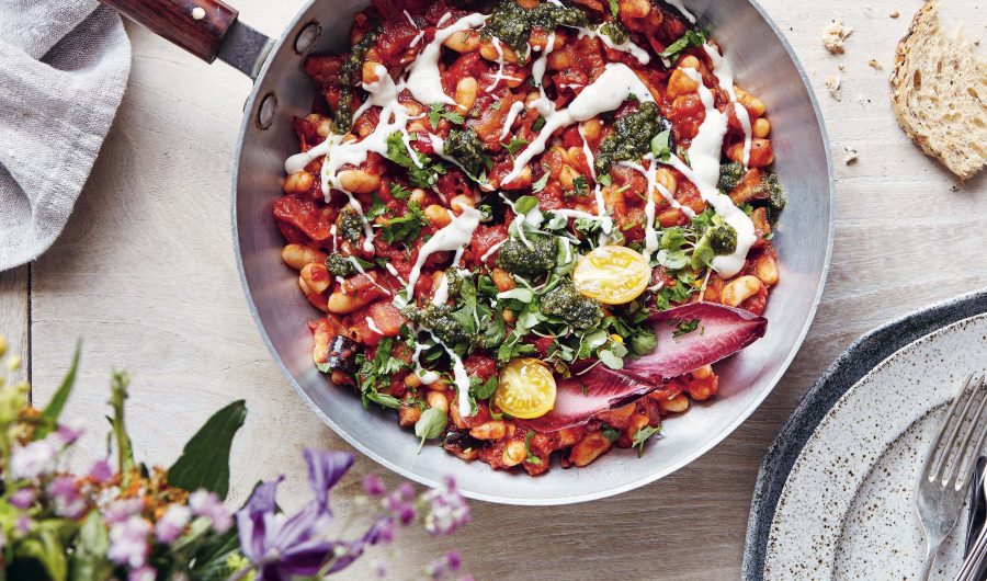 Baked Shakshuka With Butter Beans