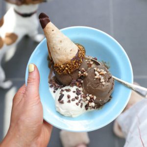Homemade ice cream cones