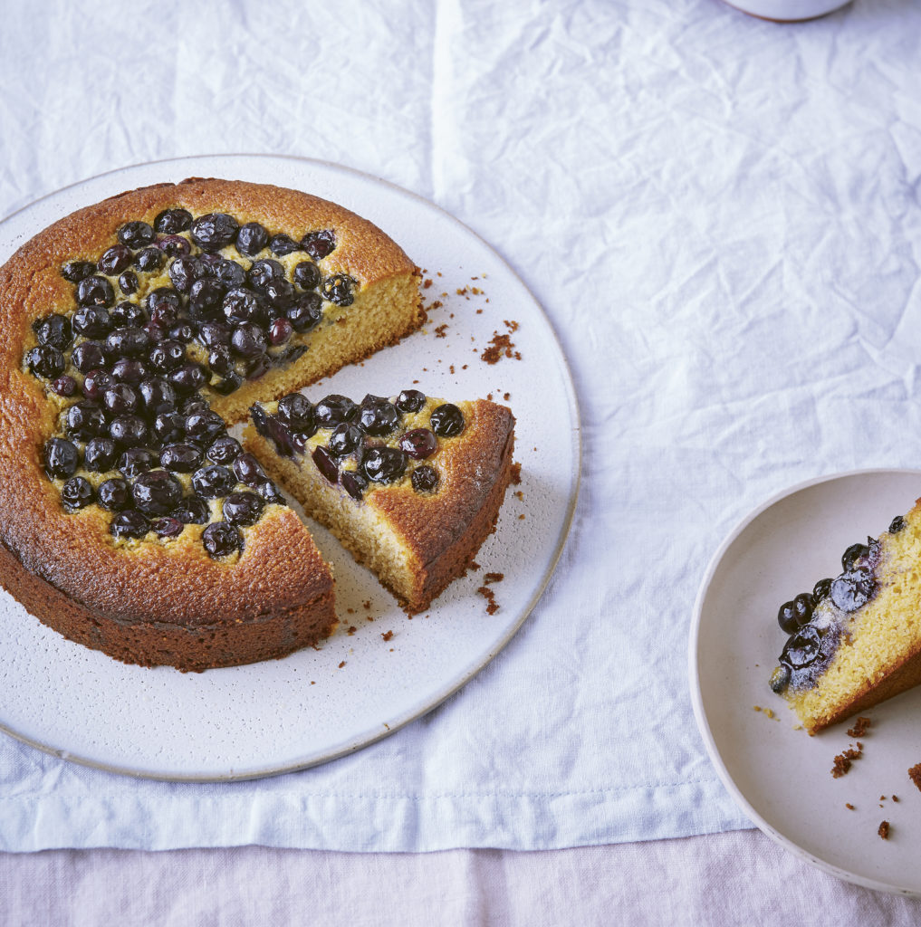 Blueberry and honey cornbread