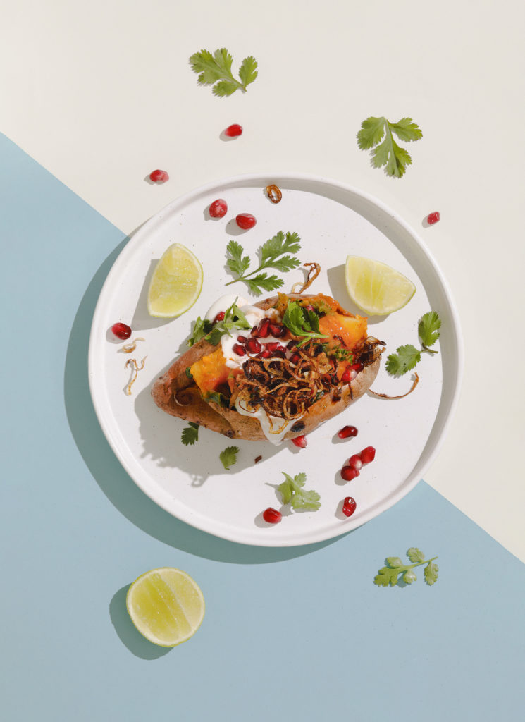 Vegan Asaro Stuffed Sweet Potatoes